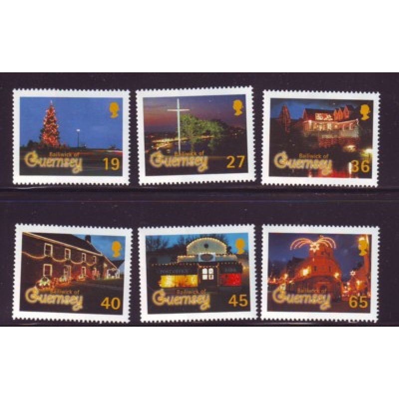 Guernsey Sc 750-755 2001 Christmas stamp set mint NH