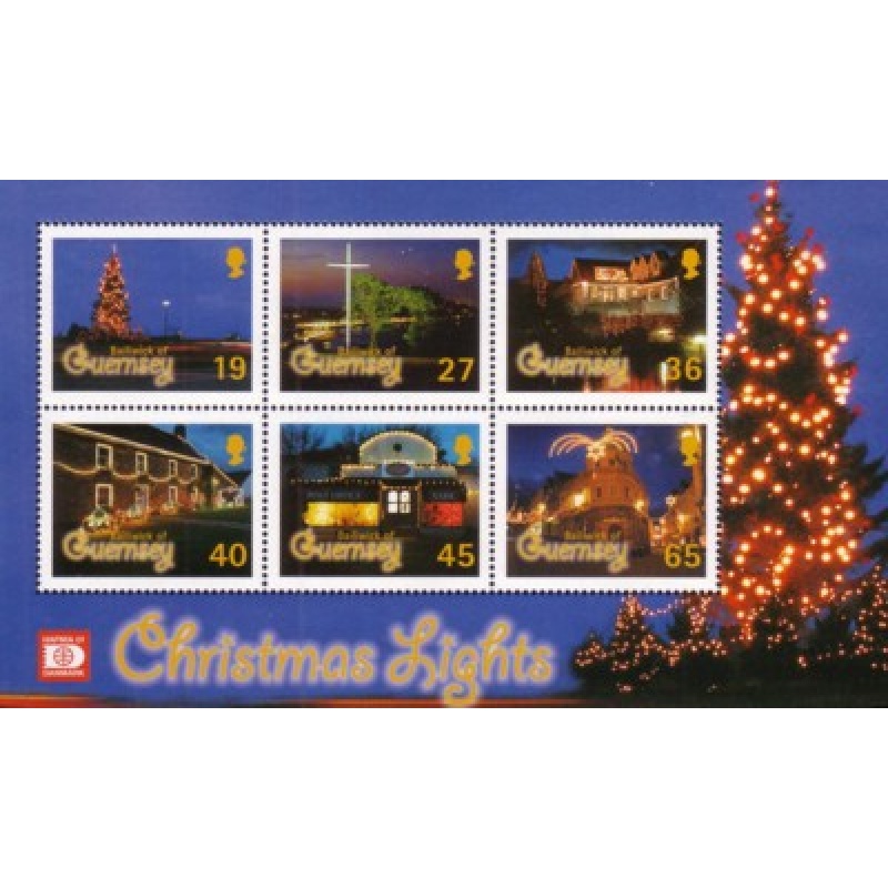 Guernsey Sc 755a 2001 Christmas stamp sheet mint NH