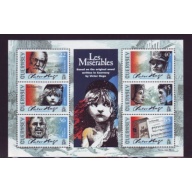 Guernsey Sc 767a 2002 Birth of Victor Hugo stamp sheet mint NH