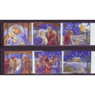 Guernsey Sc 784-789 2002 Christmas stamp set mint NH