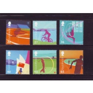 Guernsey Sc 795-800 2003 Island Games stamp set mint NH
