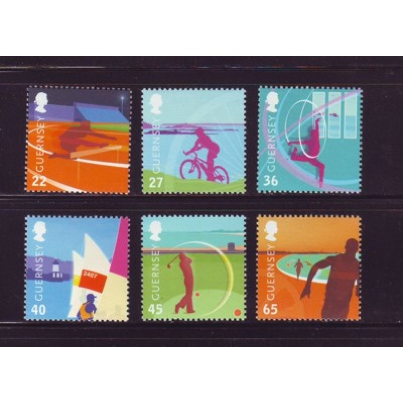 Guernsey Sc 795-800 2003 Island Games stamp set mint NH