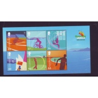 Guernsey Sc 800a 2003 Island Games stamp sheet mint NH