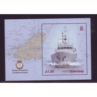Guernsey Sc 807 2003 HMS Guernsey stamp sheet mint NH