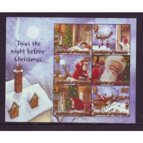 Guernsey Sc 815a 2003 Christmas stamp sheet mint NH