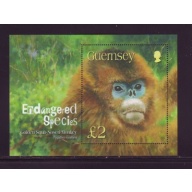 Guernsey Sc 816 2004 Golden Snub-nosed Monkey stamp sheet mint NH
