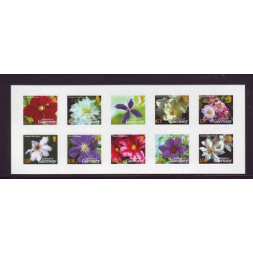 Guernsey Sc 826a 2004 Clematis Varieties stamp sheet mint NH