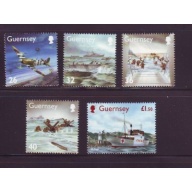 Guernsey Sc 827-831 2004 World War II Events stamp set mint NH