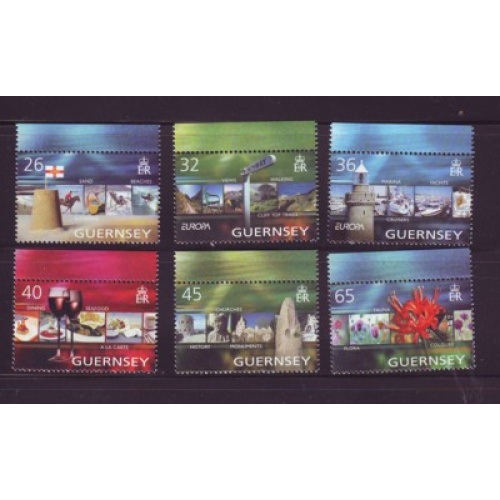 Guernsey Sc 832-837 2004 Europa, Vacations,  stamp set mint NH