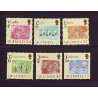 Guernsey Sc 838-843 2004 Crown Loyalty Stamp set mint NH