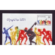 Guernsey Sc 848 2004 Athens Olympics stamp sheet mint NH