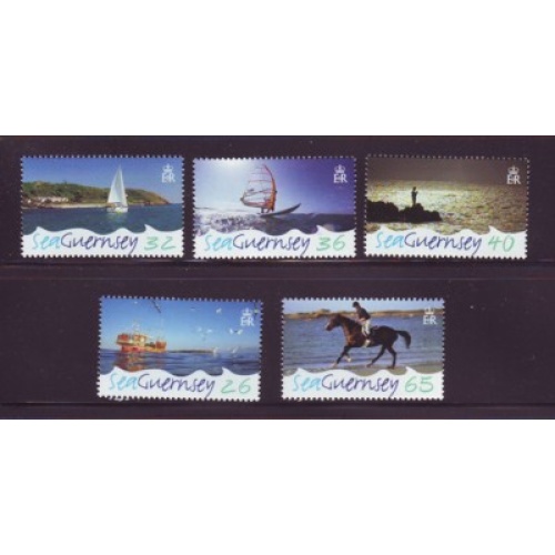 Guernsey Sc 875-879 2005 SeaGuernsey stamp set mint NH