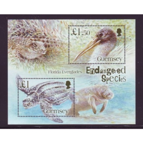 Guernsey Sc 892 2006 Endangered Species  stamp sheet mint NH