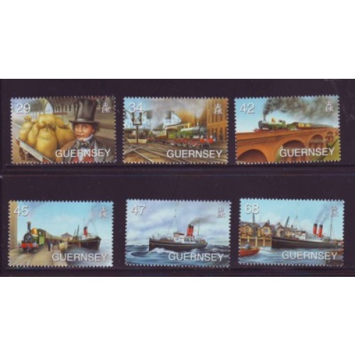 Guernsey Sc 899-904 2006 Isambard Kingdom Brunel stamp set mint NH