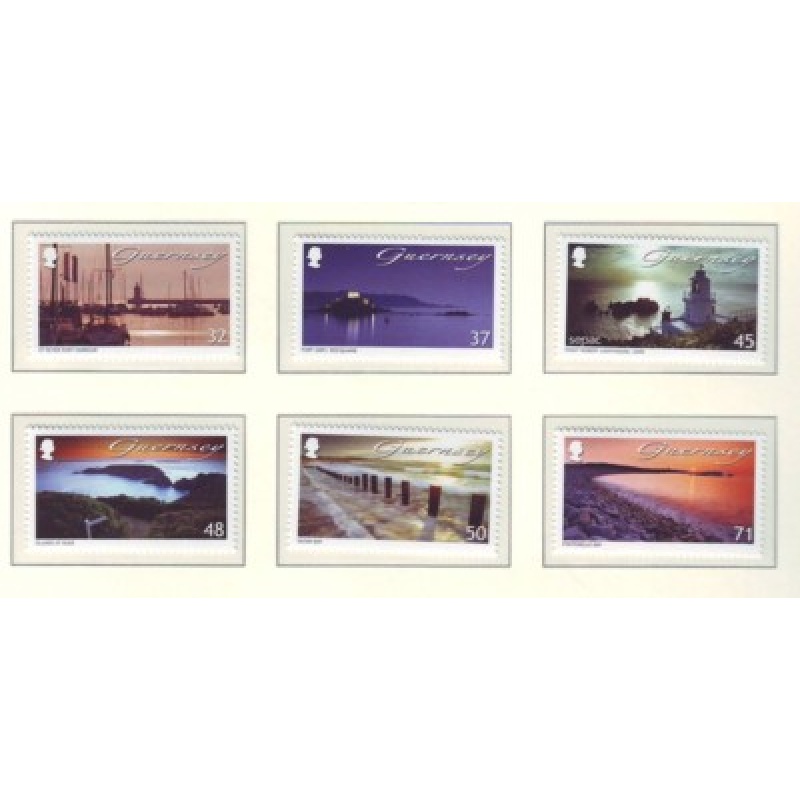 Guernsey Sc 953-958 2007 Seaside Views stamp set mint NH