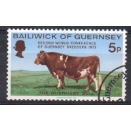 Guernsey Sc 68  1972 Guernsey Bull stamp used
