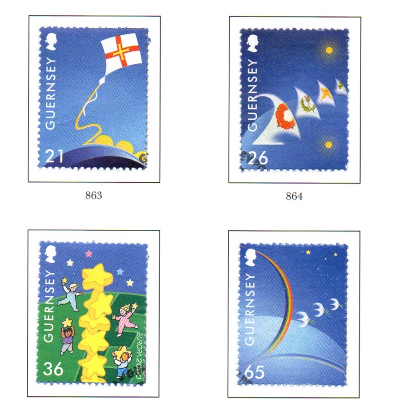 Guernsey Sc 709-12 2000 Europa stamp set used