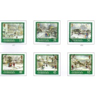 Guernsey Sc 720-25 2000 Christmas stamp set used