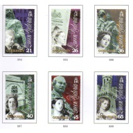 Guernsey Sc 726-31 2001 Death of Victoria stamp set used