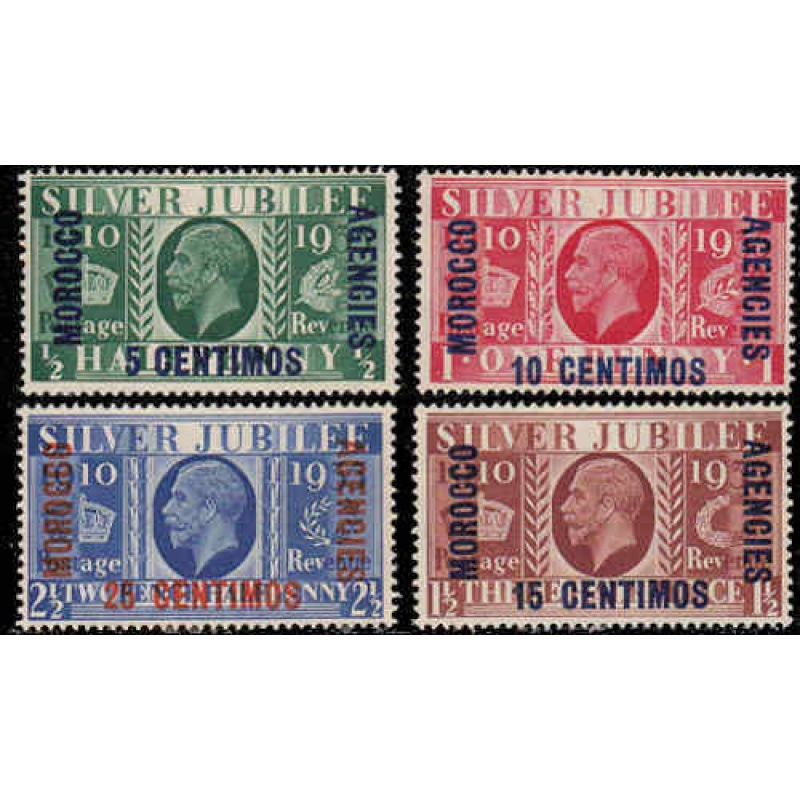 Great Britain Offices In Morocco #67-70 Mint