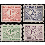 Rhodesia and Nyasaland #J1-4 Mint