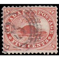 Canada #15 With Four Ring 8 Cancel