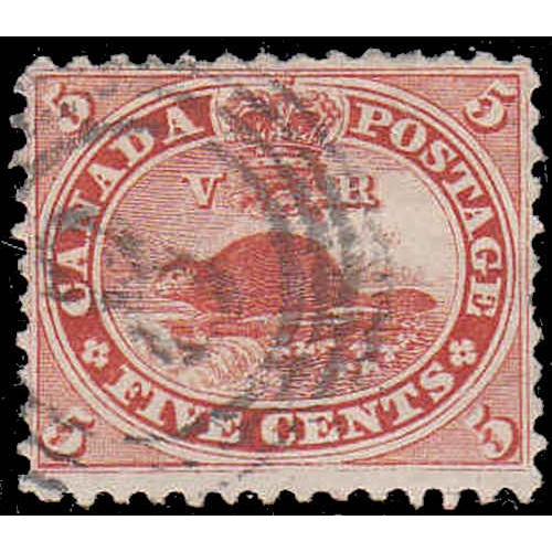 Canada #15 With Four Ring 8 Cancel