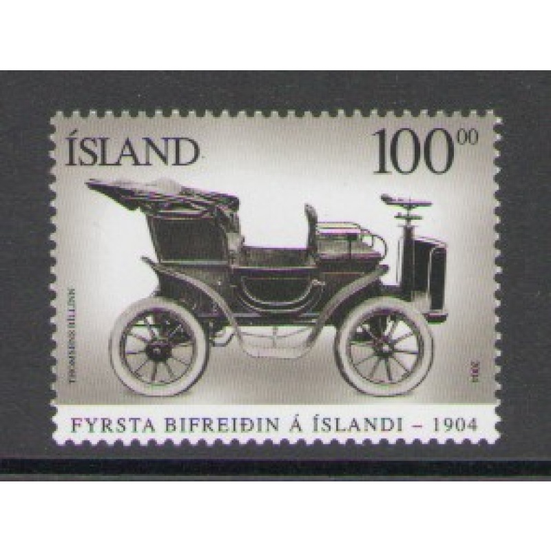 Iceland Sc 1024 2004 1st Car in Iceland stamp mint NH