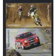 Iceland Sc 1226-1227 2011 Motor Sports stamp set mint NH