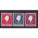 Iceland Sc 335-337 1961 Sigurdsson stamp set mint NH