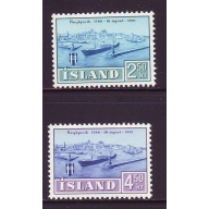 Iceland Sc 338-339 1961 Reykjavik Anniversary stamp set mint NH