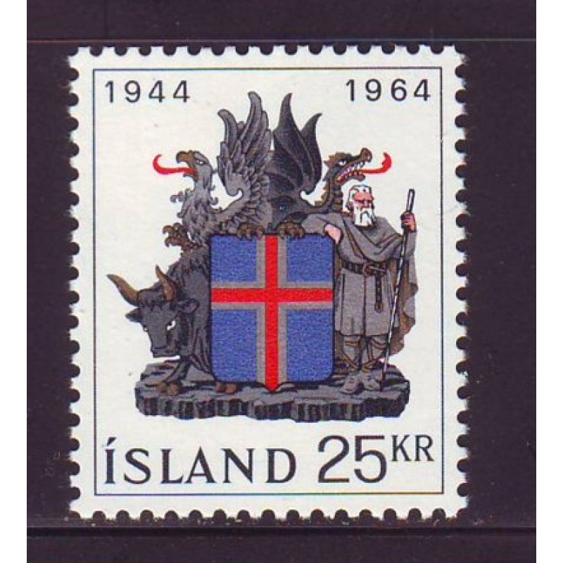 Iceland Sc 362 1964 20th Anniversary Republic stamp mint NH