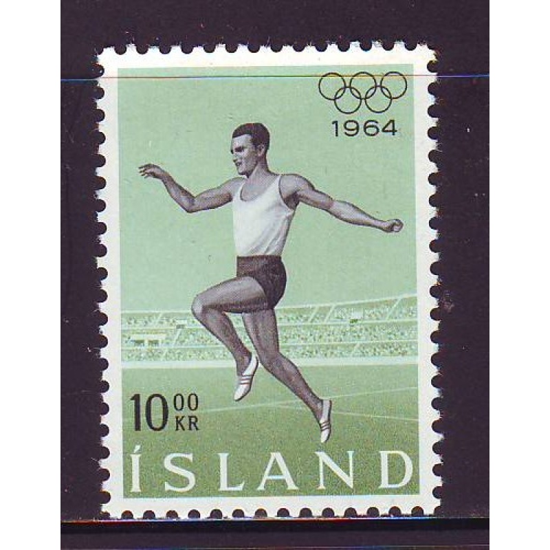 Iceland Sc 369 1964 Olympics stamp mint NH