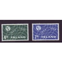 Iceland Sc 370-371 1965 ITU Centenary stamp set mint NH