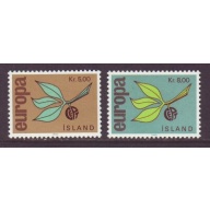 Iceland Sc 375-376 1965 Europa stamp set mint NH