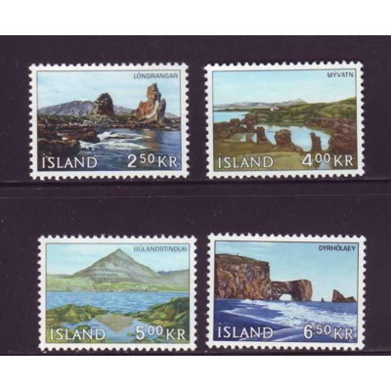 Iceland Sc 380-383 1966 views stamp set mint NH