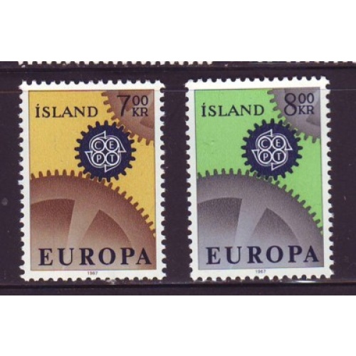 Iceland Sc 389-390 1967  Europa stamp set mint NH