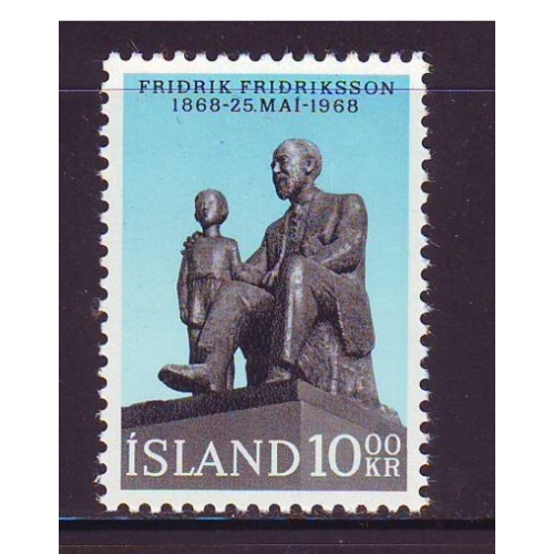 Iceland Sc 399 1968 Fridriksson stamp mint NH