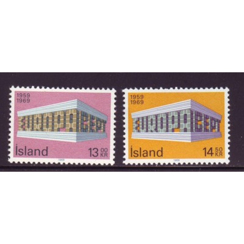 Iceland Sc 406-407 1969 Europa stamp set mint NH