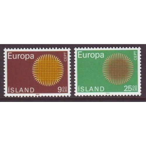Iceland Sc 420-21 1970  Europa stamp set mint NH