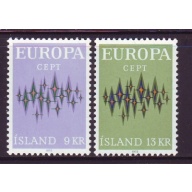 Iceland Sc 439-40 1972 Europa stamp set mint NH