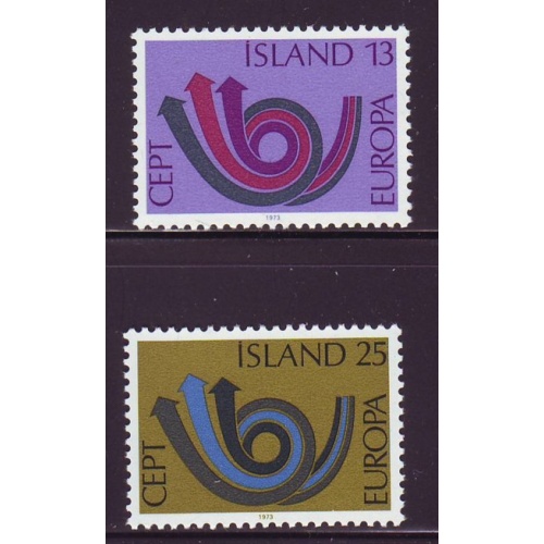 Iceland Sc 447-448 1973 Europa stamp set mint NH