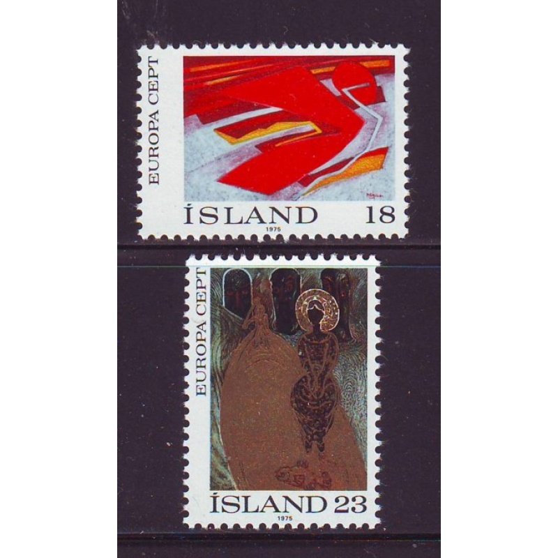 Iceland Sc 478-479  1975 Europa stamp set mint NH