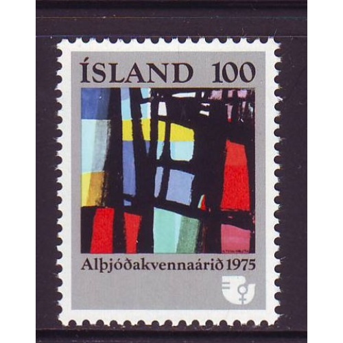 Iceland Sc 486 1975 Womans Year stamp mint NH
