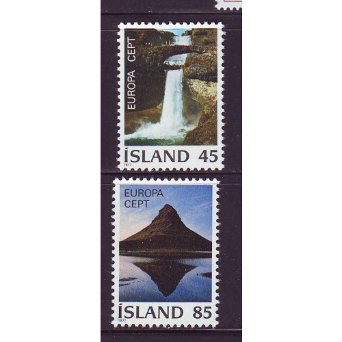 Iceland Sc  498-499 1977 Europa stamp set mint NH