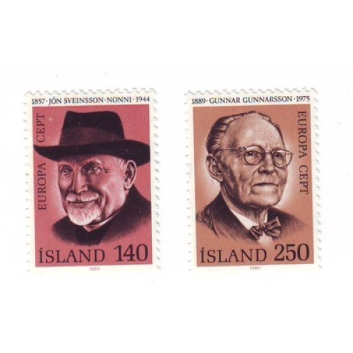 Iceland Sc 528-29 1980  Europa stamp set mint NH