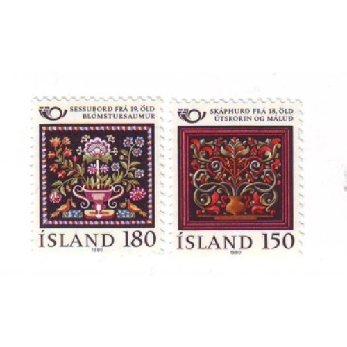 Iceland Sc 532-33 1980 Nordic Cooperation stamp set mint NH