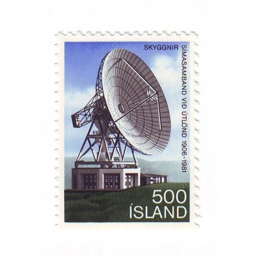 Iceland Sc 547 1981 Satellite Station stamp mint NH
