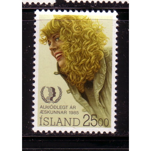Iceland Sc 609 1985 Youth Year stamp mint NH
