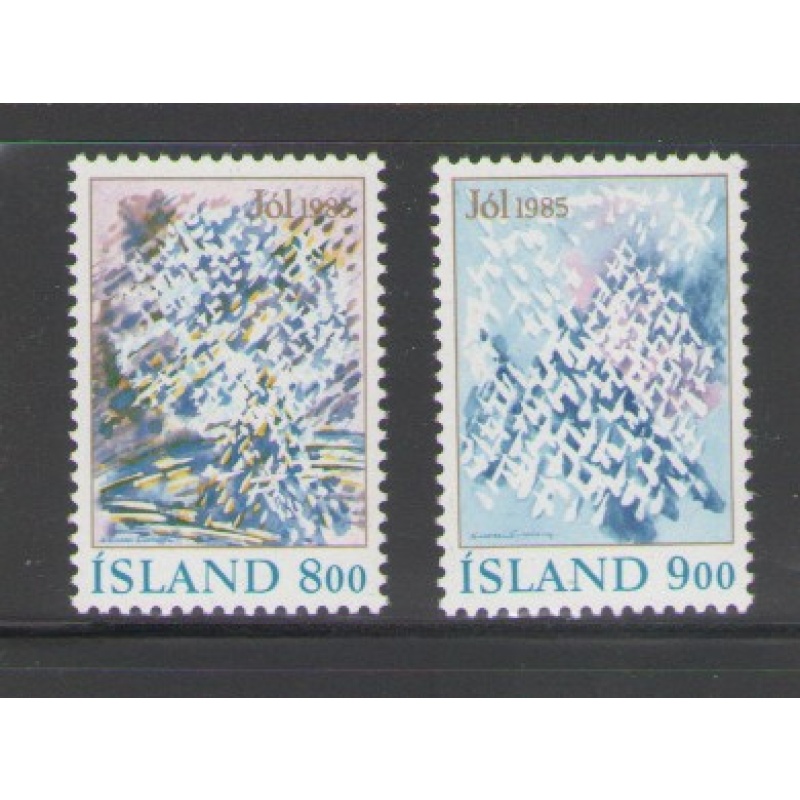 Iceland Sc 616-617 1985 Christmas stamp set mint NH
